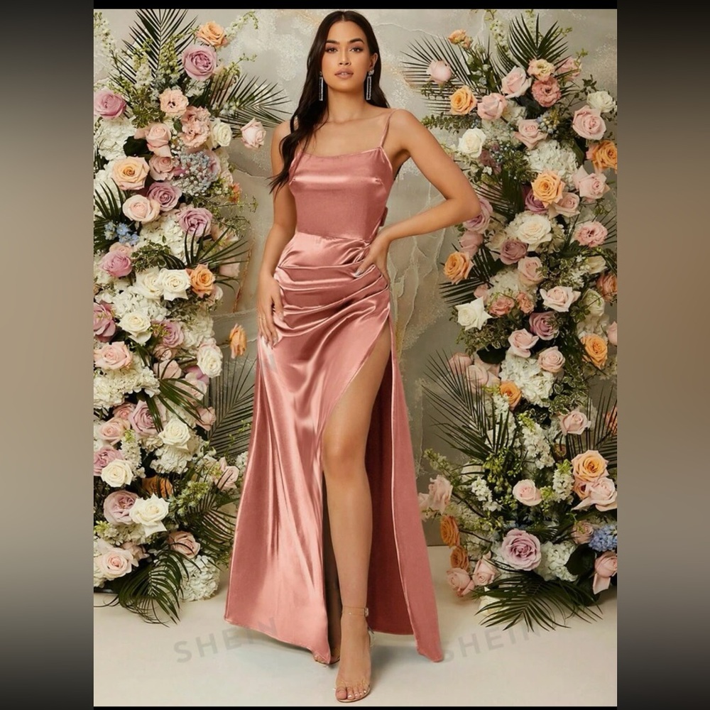 Belle Tie Backless Split Thigh Dress